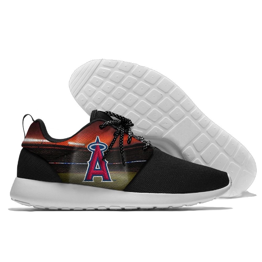 Women's Los Angeles Angels Roshe Style Lightweight Running MLB Shoes 003